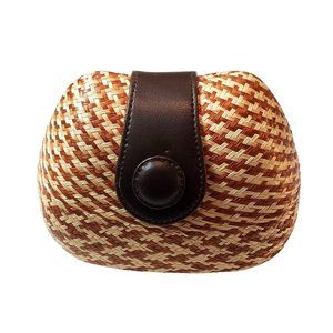 Le Sac vintage mini clutch woven‎ rounded edge